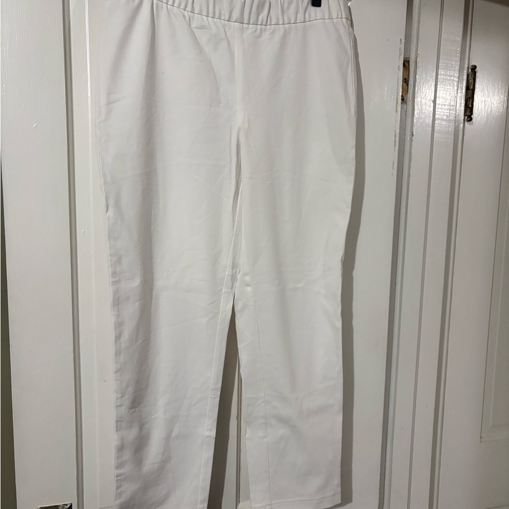 Eileen Fisher White Ankle Pants - Picture 5 of 5
